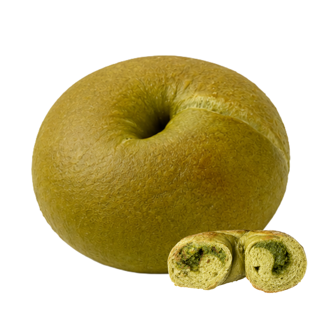 Double Matcha Bagel