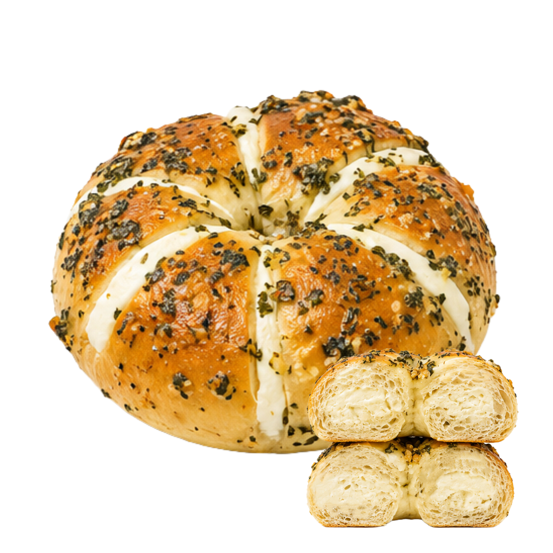 Garlic Cream Cheese Bagel