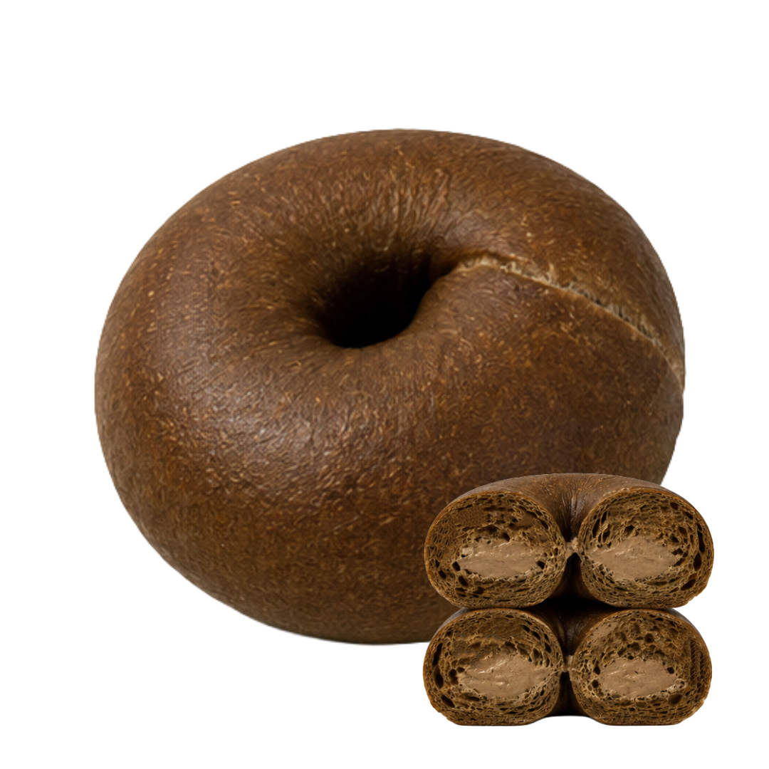 Double Hojicha Bagel